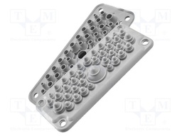 Multigate grommet; black; Holes no: 37; -40÷100°C; UL94V-0; IP67