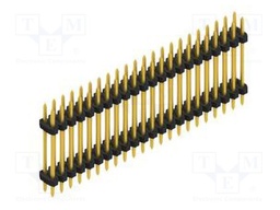 Connector: pin strips; pin header; male; PIN: 44; 2mm; THT; 2x22