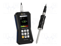 Vibrometer; Display: LCD 2,8"; Ch: 1; 0÷3,9mm,0÷399,9m/s2; IP52