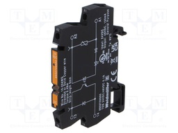 Relay: interface; SPST-NO; Ucntrl: 24VDC; 100mA; 5÷48VDC; DIN