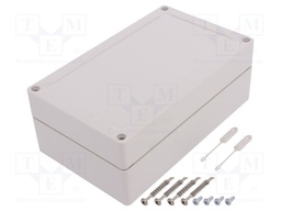 Enclosure: multipurpose; X: 122mm; Y: 202mm; Z: 75mm; TG PC; grey