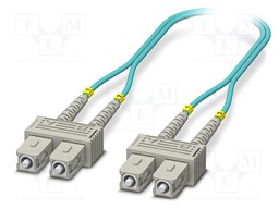 Fiber patch cord; OM3; SC/UPC,both sides; 1m; LSZH; blue