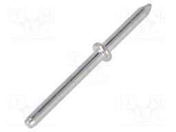 Solder pin; THT; tinned; brass; Ø: 1mm; Overall len: 15.4mm