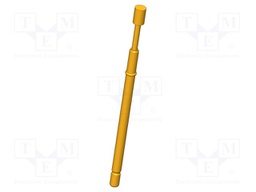 Test needle; Operational spring compression: 4mm; 5A; Ø: 2mm; 0.6N