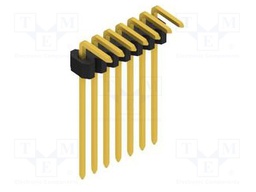Connector: pin strips; pin header; male; PIN: 7; 1.27mm; THT; 1x7