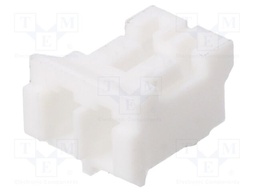 Plug; wire-board; female; 140; 2mm; PIN: 2; w/o contacts; for cable