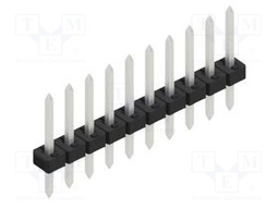 Connector: pin strips; pin header; male; PIN: 10; 2mm; THT; 1x10