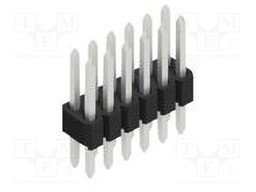 Connector: pin strips; pin header; male; PIN: 12; 1.27mm; THT; 2x6