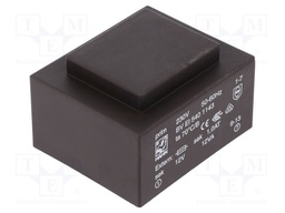 Transformer: encapsulated; 12VA; 230VAC; 12V; 1000mA; Mounting: PCB