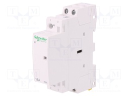 Contactor: 2-pole installation; NO x2; 230÷240VAC; 16A; DIN; ICT