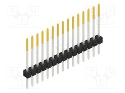 Connector: pin strips; pin header; male; PIN: 15; 2.54mm; THT; 1x15