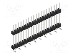 Connector: pin strips; pin header; male; PIN: 19; 2.54mm; SMT; 1x19