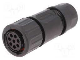 Connector: circular; Series: eco|mate Aquarius; plug; female; 500V