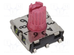 Switch: rotary; Pos: 10; 1uA/20mVDC; -50÷125°C; Mounting: SMD