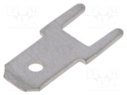 Terminal: flat; 4.8mm; 0.5mm; male; THT; Overall len: 12.8mm