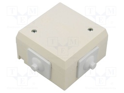Enclosure: junction box; X: 70mm; Y: 41.5mm; Z: 70mm; wall mount; PVC
