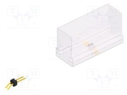 Connector: pin strips; pin header; male; PIN: 2; 1.27mm; SMT; 1x2