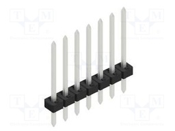 Connector: pin strips; pin header; male; PIN: 7; 2mm; THT; 1x7; 100V