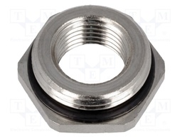 Reduction of threads for glands; Int.thread: M16; brass; nickel