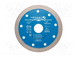 Cutting diamond wheel; Ø: 125mm; Øhole: 22.2mm; Disc thick: 1.2mm