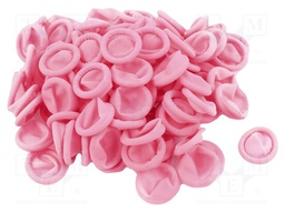 Thimbles; ESD; S; 720pcs; Features: dissipative; latex; pink; <1TΩ
