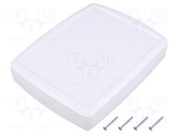 Enclosure: multipurpose; X: 144mm; Y: 184mm; Z: 38mm; ABS; white; IK09