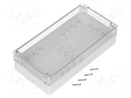 Enclosure: multipurpose; X: 120mm; Y: 240mm; Z: 60mm; polycarbonate