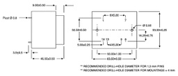 Transformer: encapsulated; 22VA; 117VAC; 24V; 24V; 458mA; 458mA