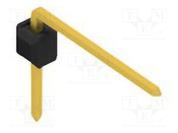 Connector: pin strips; pin header; male; PIN: 1; 2.54mm; THT; 1x1