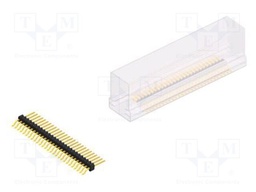 Connector: pin strips; pin header; male; PIN: 27; 1.27mm; SMT; 1x27