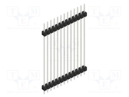 Connector: pin strips; pin header; male; PIN: 13; 2.54mm; THT; 1x13