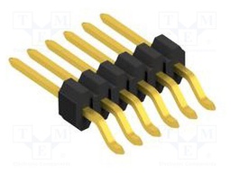 Connector: pin strips; pin header; male; PIN: 6; 1.27mm; SMT; 1x6