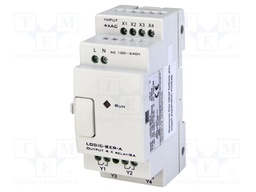 Automation module: extension; IN: 4; OUT: 4; OUT 1: relay; LOGIC