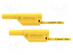 Test lead; 16A; 4mm banana plug-4mm banana plug; Urated: 1kV