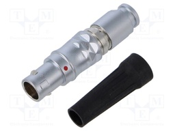Connector: circular; plug; 1B; male; PIN: 6; for strain relief; 9A