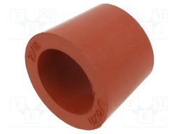 Grommet; caoutchouc; L: 19.8mm; -20÷200°C; Øcable: 18mm; red