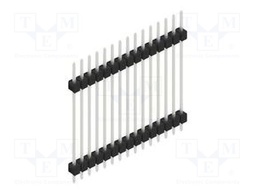 Connector: pin strips; pin header; male; PIN: 15; 2.54mm; THT; 1x15