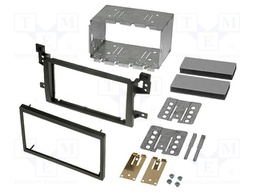 Radio mounting frame; Suzuki; 2 DIN; black