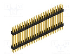 Connector: pin strips; pin header; male; PIN: 58; 1.27mm; THT; 2x29