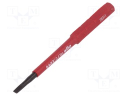 Screwdriver bit; slot; 2,5x0,4mm; max.0.4Nm; 1kVAC; insulated