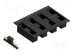 Connector: pin strips; pin header; male; PIN: 11; 2.54mm; SMT; 1x11