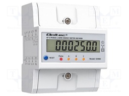 Counter; digital,mounting; for DIN rail mounting; three-phase