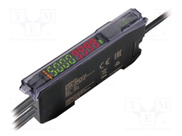 Sensor: optical fiber amplifier; Connection: lead 2m; E3X