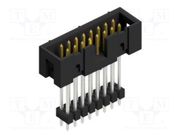 Connector: pin strips; pin header; male; PIN: 16; 2.54mm; THT; 2x8
