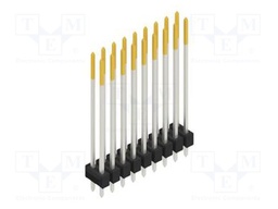 Connector: pin strips; pin header; male; PIN: 18; 2.54mm; THT; 2x9