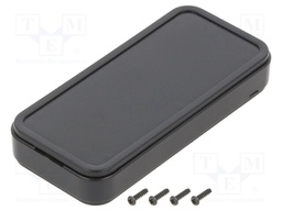 Enclosure: multipurpose; X: 35mm; Y: 75mm; Z: 12mm; CS; ABS; black