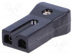 Connector: AC supply; plug; 3A; 230VAC; IEC 60320; for cable; PIN: 2
