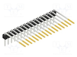 Connector: pin strips; pin header; male; PIN: 16; 2.54mm; THT; 1x16