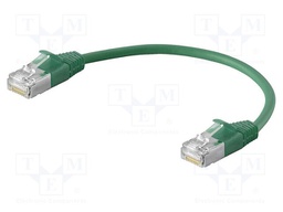 Patch cord; SF/UTP; Cat 6; RJ45,both sides; stranded; Cu; 0.3m