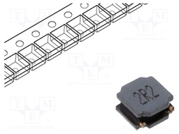 Inductor: wire; SMD; 2.2uH; Ioper: 6A; 15.6mΩ; ±20%; Isat: 7.5A